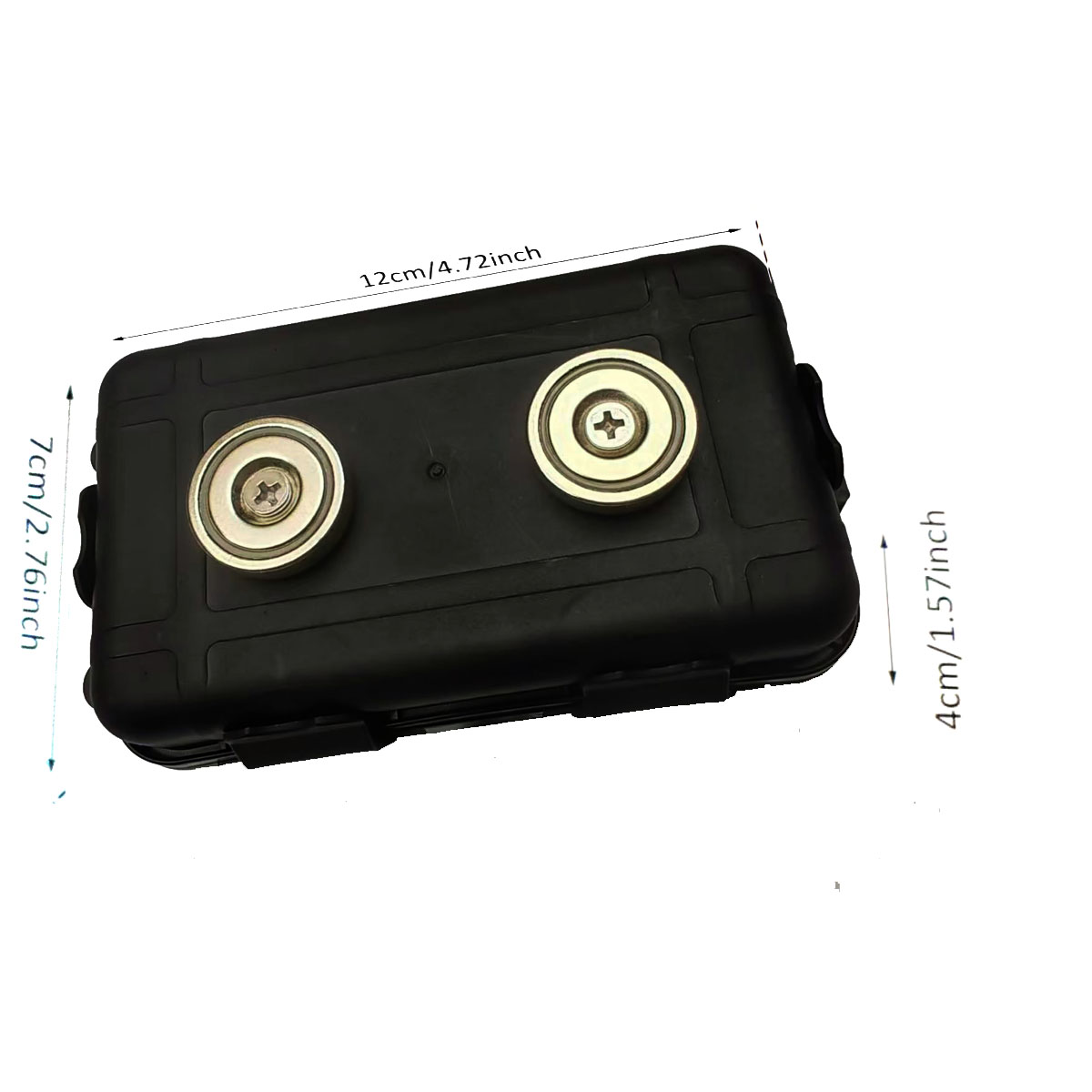 Mini caja de llaves magnética para coche, soporte magnético impermeable para llaves, soporte multiusos para debajo del coche, caja a prueba de herrumbre