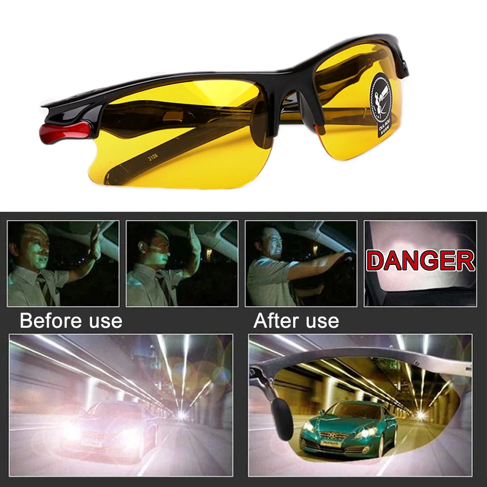 Gafas de sol polarizadas antideslumbrantes para conducir, gafas de visión nocturna para conductores, accesorios interiores, gafas protectoras para hombre