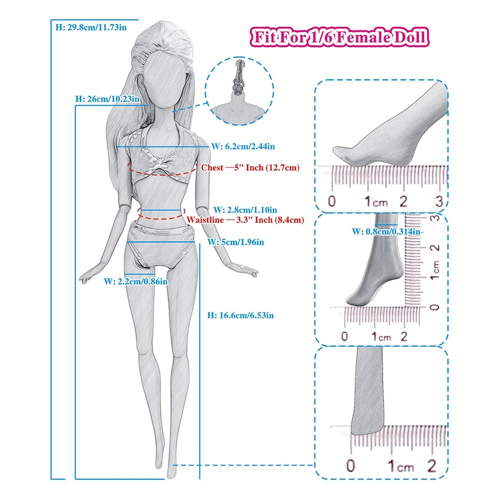 11,5 Zoll Puppe Rosa Kleidung Set Für 1/6 Puppe Kleidung Puppe Zubehör Mode Mantel Hosen Für 11,8 Zoll Puppe Kleid JJ