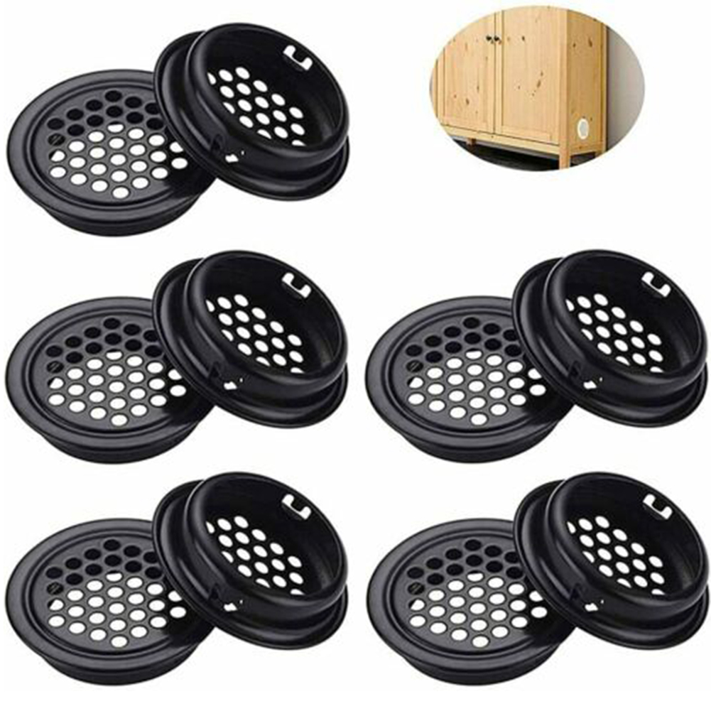 10pcs Round Ventilation Grilles Round Ducting Air Vent Louver Hole Mesh Vents Dia.35mm Wardrobe Grille Ventilation Systems