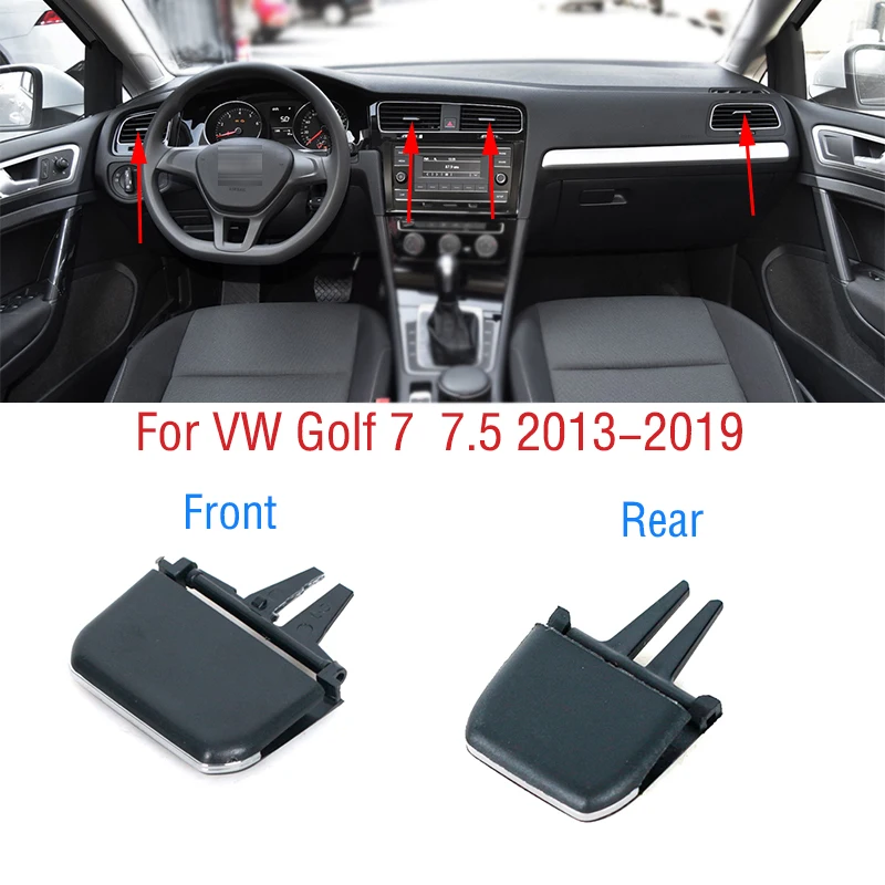 Cho VW Golf 7 7.5 MK7 MK7.5 2013-2019 Trước Xe Hơi Bảng Điều Khiển Phía Sau Máy Lạnh Ổ Cắm Một/C điều Hòa Không Khí Lỗ Thông Hơi Tab Kẹp Chọn