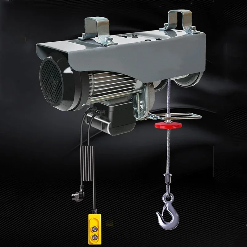 Fast Micro รอกไฟฟ้า 220V เครนในครัวเรือนขนาดเล็กรอกยก 1 ตัน/0.5T Winch ตกแต่งเครน