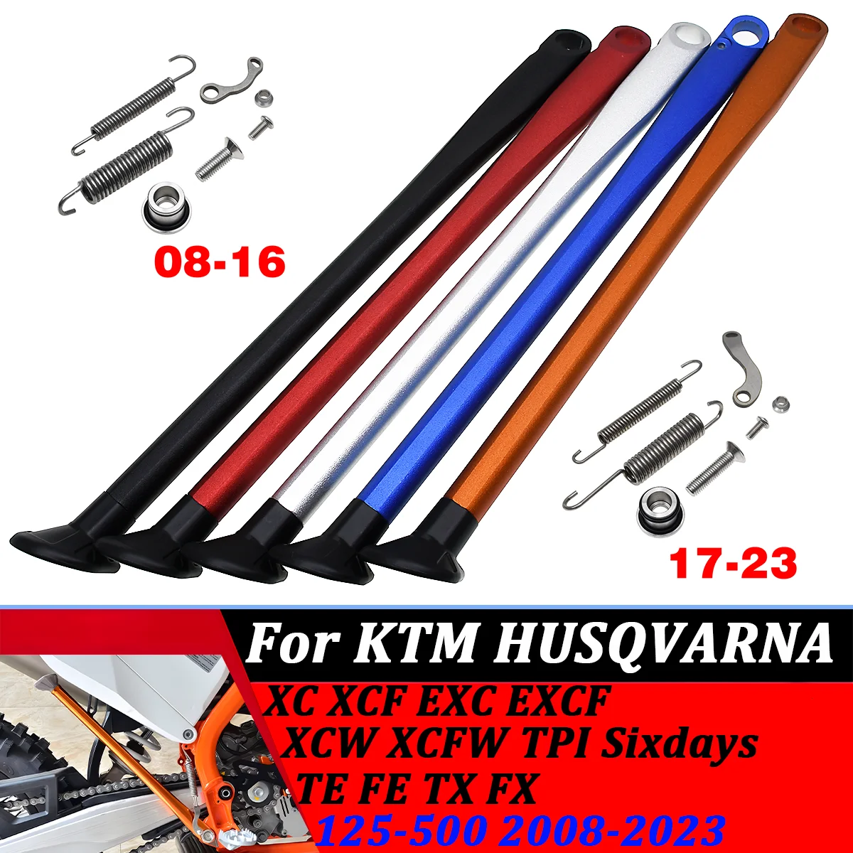 Kickstand Side Stand Springs Kit For KTM Motocross EXC EXCF XC XCW XCF XCFW125 150 200 250 300 350 400 450 500 505 530 2008-2016