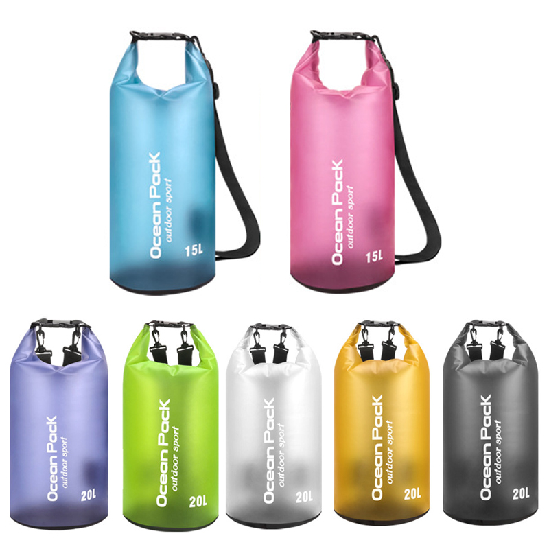 Водонепроницаемая плавательная сумка, сухой мешок 5/10/15/20L, Водонепроницаемые Плавающие сумки для сухих принадлежностей для лодки, рыбалки, рафтинга, плавания