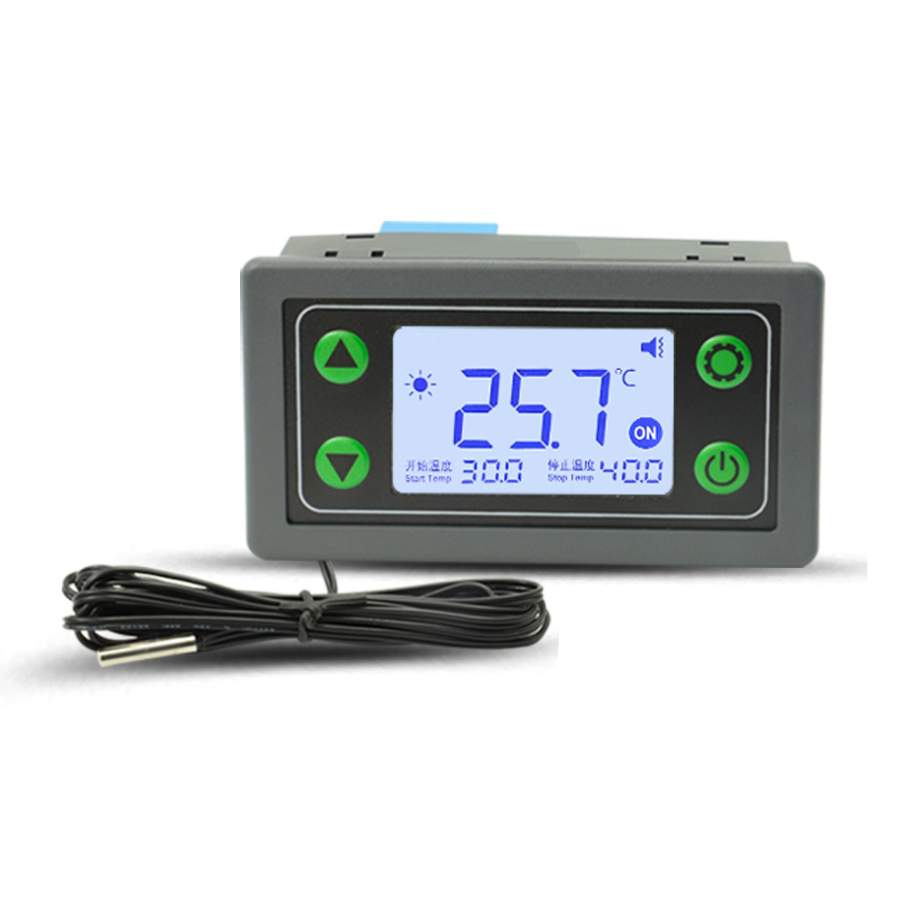 WIFI, termostato remoto, módulo de controle de temperatura digital de alta precisão, controle de temperatura de calor frio, app, coleta de temperatura, alta e baixa, alarme