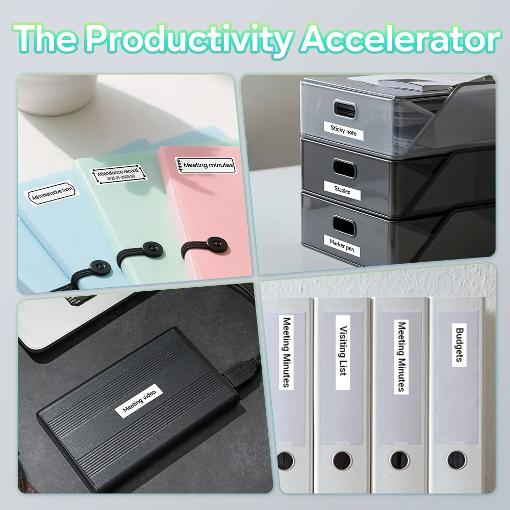 Phomemo Q30 Bluetooth thermische labelprinter, zakstickermaker voor datum-/DIY-labels, iOS Android draadloze printer, multi-papier