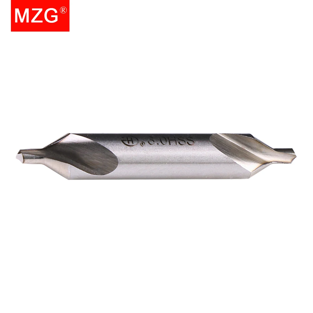 MZG 1/5/10pcs 1set HSS Center Drill Bit Combined Center Drills 60 Degree Countersinks Angle Metal Drill Bit 1/1.5/2/2.5/3/4/5