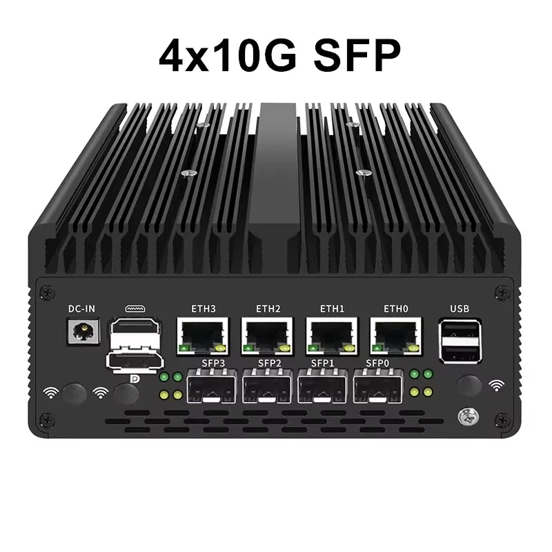 Superoferta Firewall Mini PC 4*/2*10G SFP + Intel i7 13620H 8505 4xi226-V 2,5G 2 * DDR5 NVMe ordenador Industrial servidor doméstico Proxmox