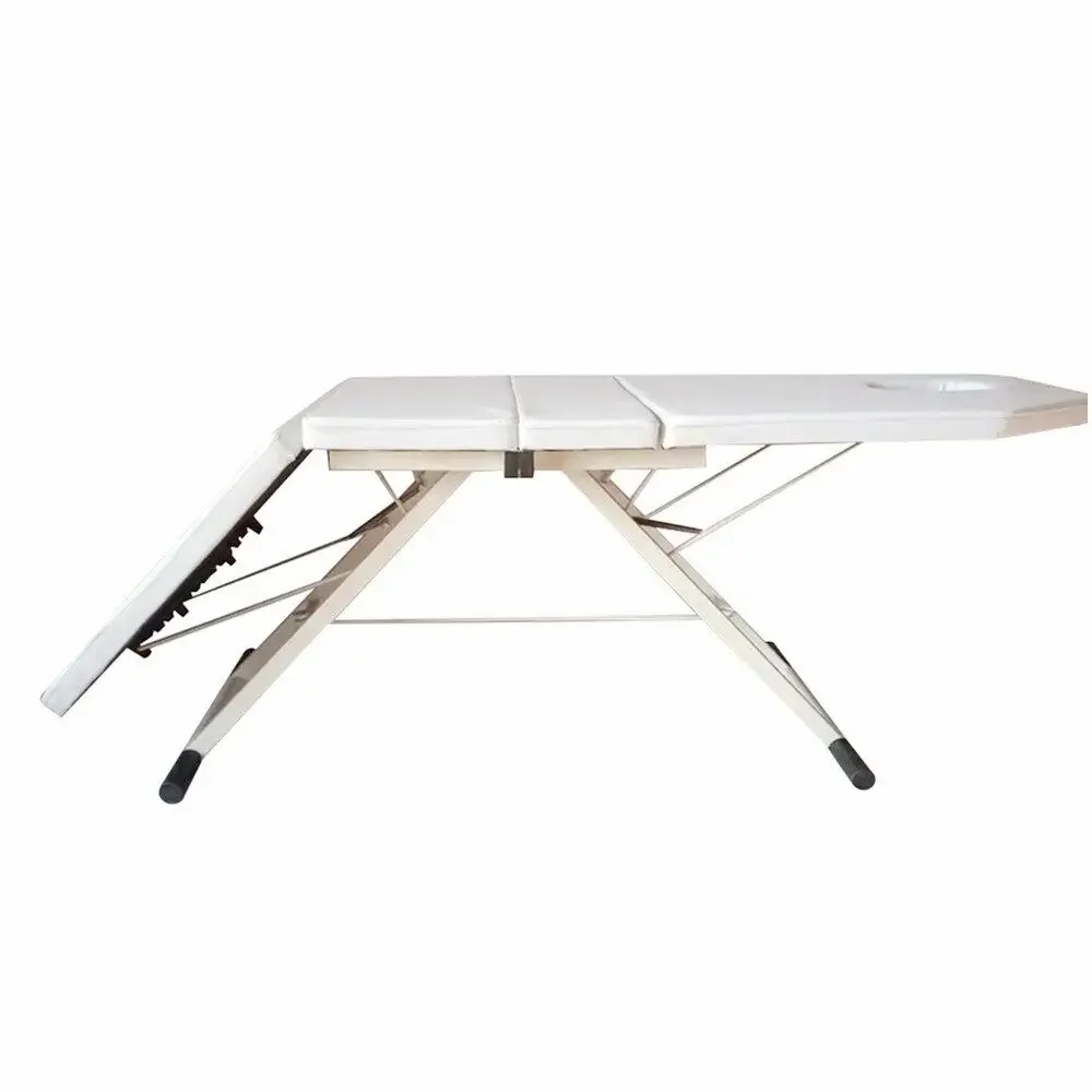 Sedia da massaggio a 3 pieghe, tavolo con struttura in alluminio, salone di bellezza, spa, lettino per tatuaggi, nuovo