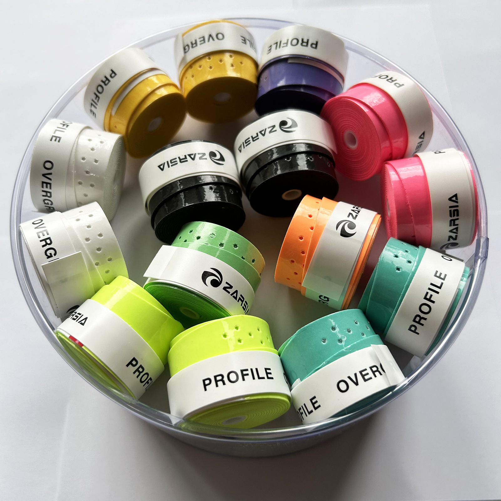 60 uds. Overgrips de tenis antideslizantes, raquetas de Squash perforadas adhesivas de PU, envolturas absorbidas para el sudor