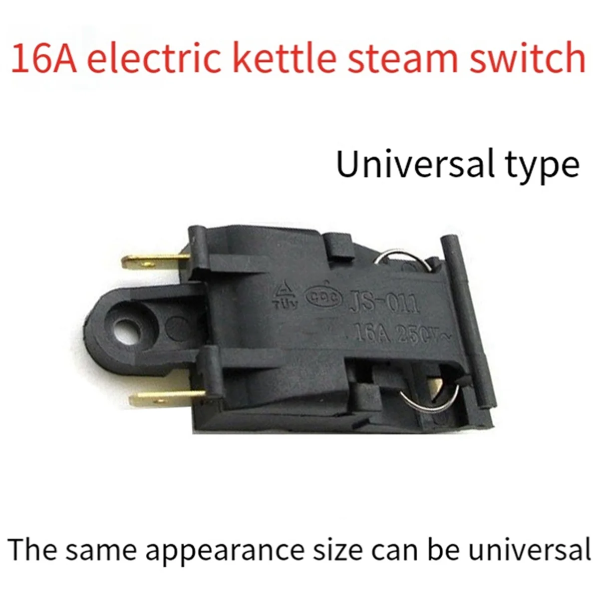A72P 10 Pcs Electric Kettle Steam Pressure Jump Switch 16A Kettle Power Switch Thermostat Temperature Control Kettles Switch