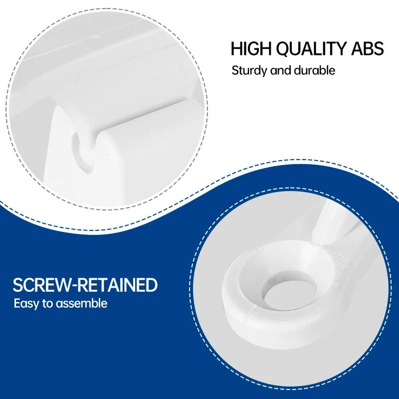 Motorhome door stopper, T-shaped door stopper fixed buckle set, suitable for motorhomes and campers white\black