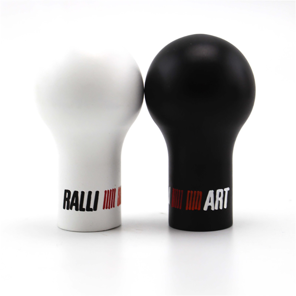 RALLIART Perilla de palanca de cambios de resina de 5/6 velocidades, cabezal de palanca de cambios de carreras para Mitsubishi, etc.