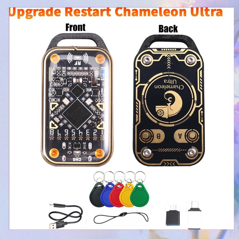 Chameleon Ultra Upgrade Smart Card Emulator RFID Smart Chip Reader+5XUID Keychain 13.56M Card Decode NFC Duplicator 125K-[A04I]