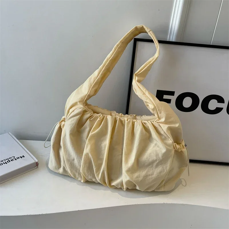 Solid Casual Sewing Thread Shoulder Bags Soft  Interior Compartment 2024high Quality Bags for Women Zipper Pu Women's Handbags