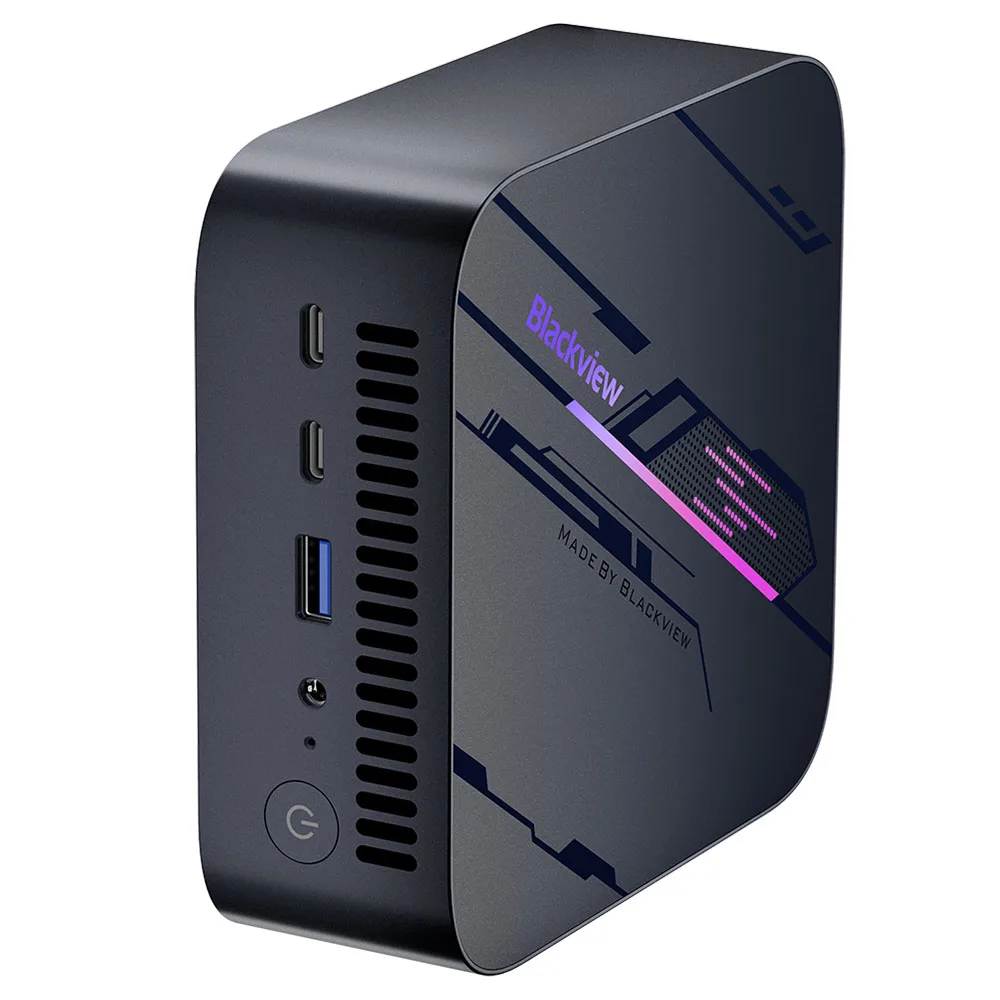 Blackview MP100 Mini PC, AMD Ryzen 7 5700U 8 rdzeni Max 4,3 GHz, 32 GB RAM 1 TB SSD, DP + HDMI + potrójny wyświetlacz 4K typu C, WiFi 6 BT 5.2