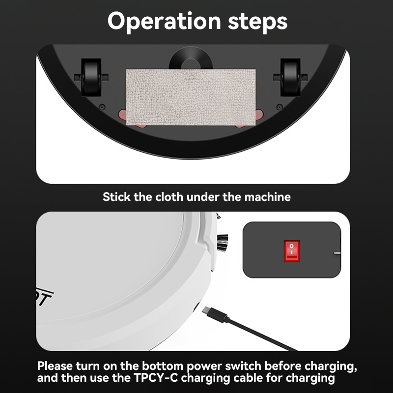 Xiaomi Mijia 3 en 1 Robot de barrido completamente automático succión fregado barrido electrodoméstico inteligente Robot de limpieza de cocina