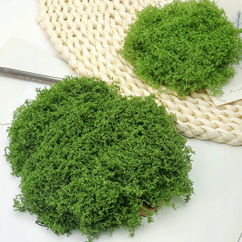 ca. 20 g künstliche Grünpflanzen, Polyester, Moosgras, Zuhause, Wohnzimmer, Garten, Dekoration, Mini-Landschaft, gefälschte Blumen, DIY-Handwerk