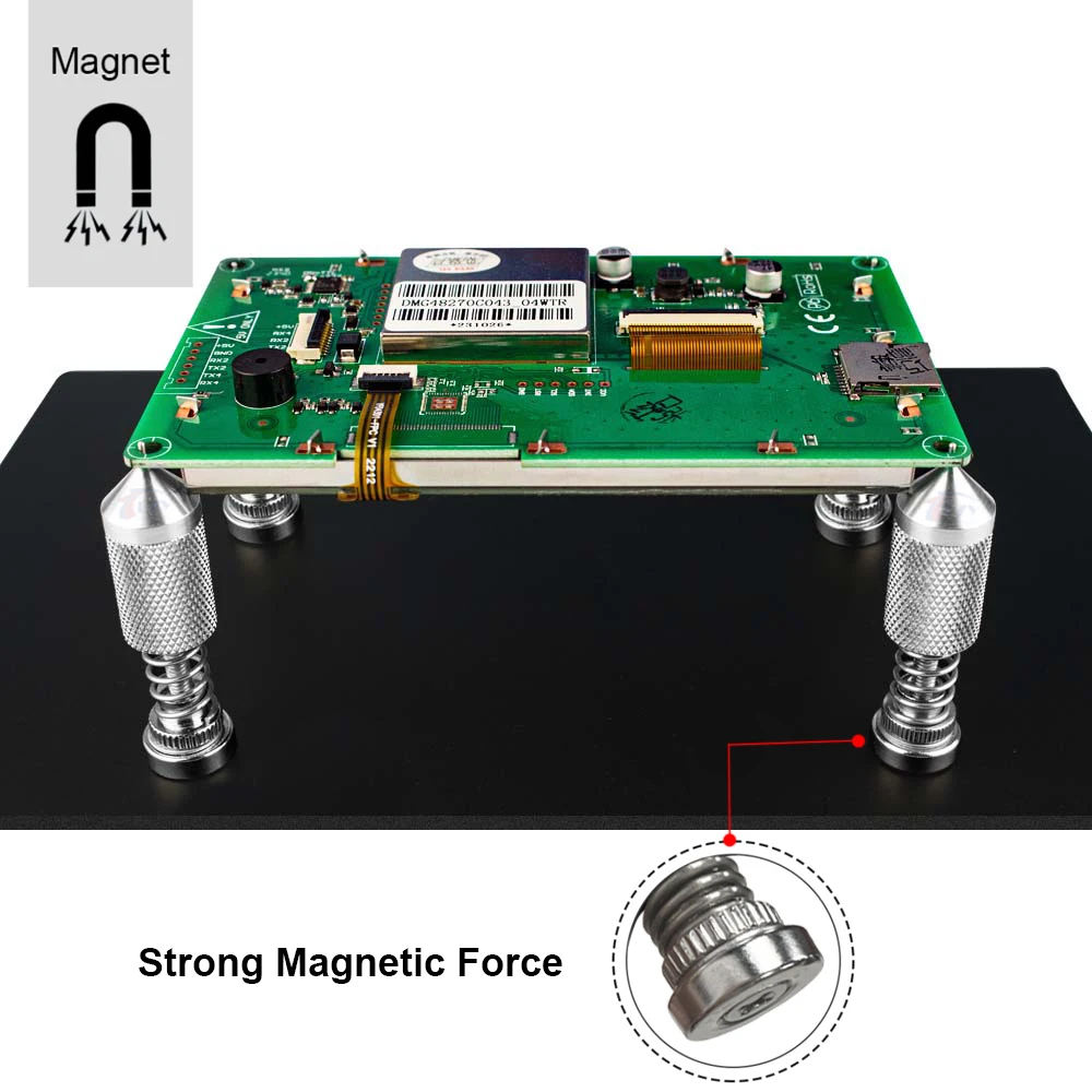 HZY Strong Magnetic ดูดฤดูใบไม้ผลิ CLAMP Universal PCB ผู้ถือ Fixtute Circuit Board ซ่อมอิเล็กทรอนิกส์แพลตฟอร์มเครื่องมือบัดกรี