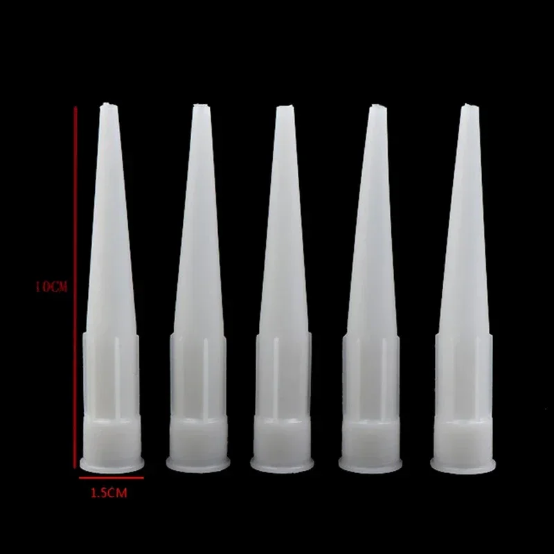 20 pezzi ugelli universali per pistola per calafataggio ugelli per colla in vetro di plastica sigillante punte per calafataggio in silicone bocca strumenti di costruzione domestica