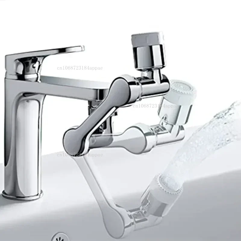 Multifunción 1080 °   Cabezal rociador de grifo de rotación, adaptador de 22/24mm, extensor de grifo, aireador, boquilla de burbujeador contra salpicaduras, herramientas para grifo de cocina