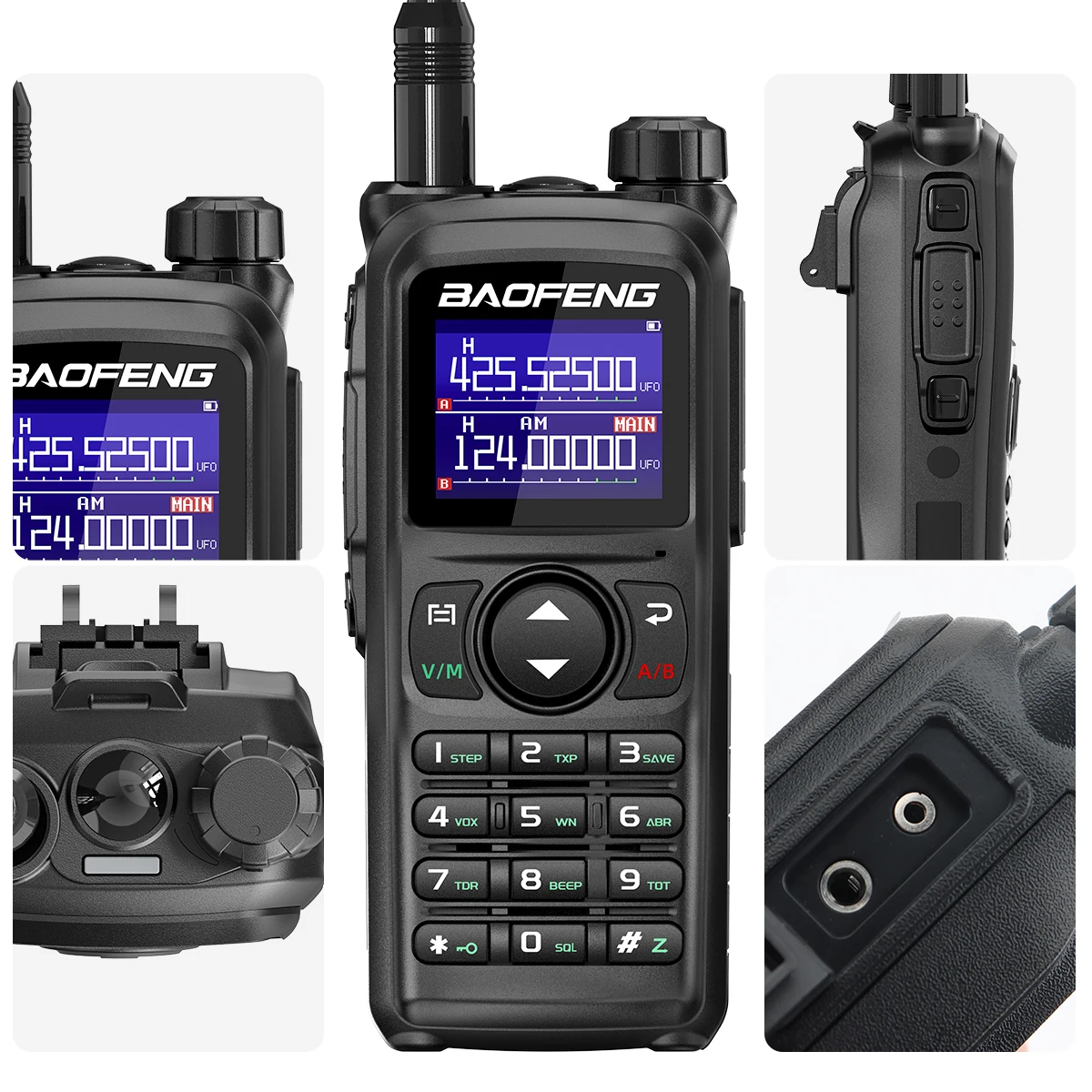 BAOFENG UV-28 PRO MAX UHF Walkie Talkie 10W Multi-Band 999CH Drahtlose Kopierfrequenz Long Range Typ-C AM FM NOAA Two WayRadio