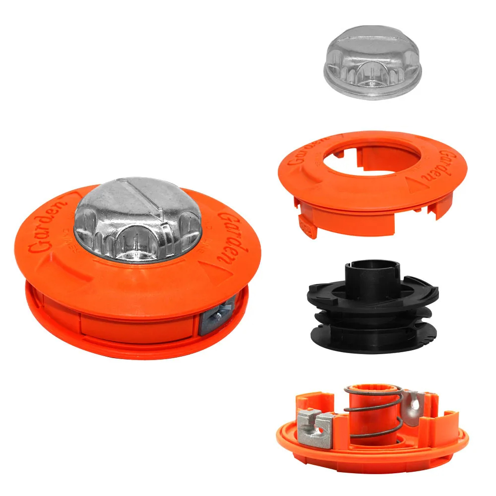 Universal M10 Aluminum Nylon Trimmer Head 2 Line Grass Cutter Bump Spool for Brush Mower Garden Strimmer