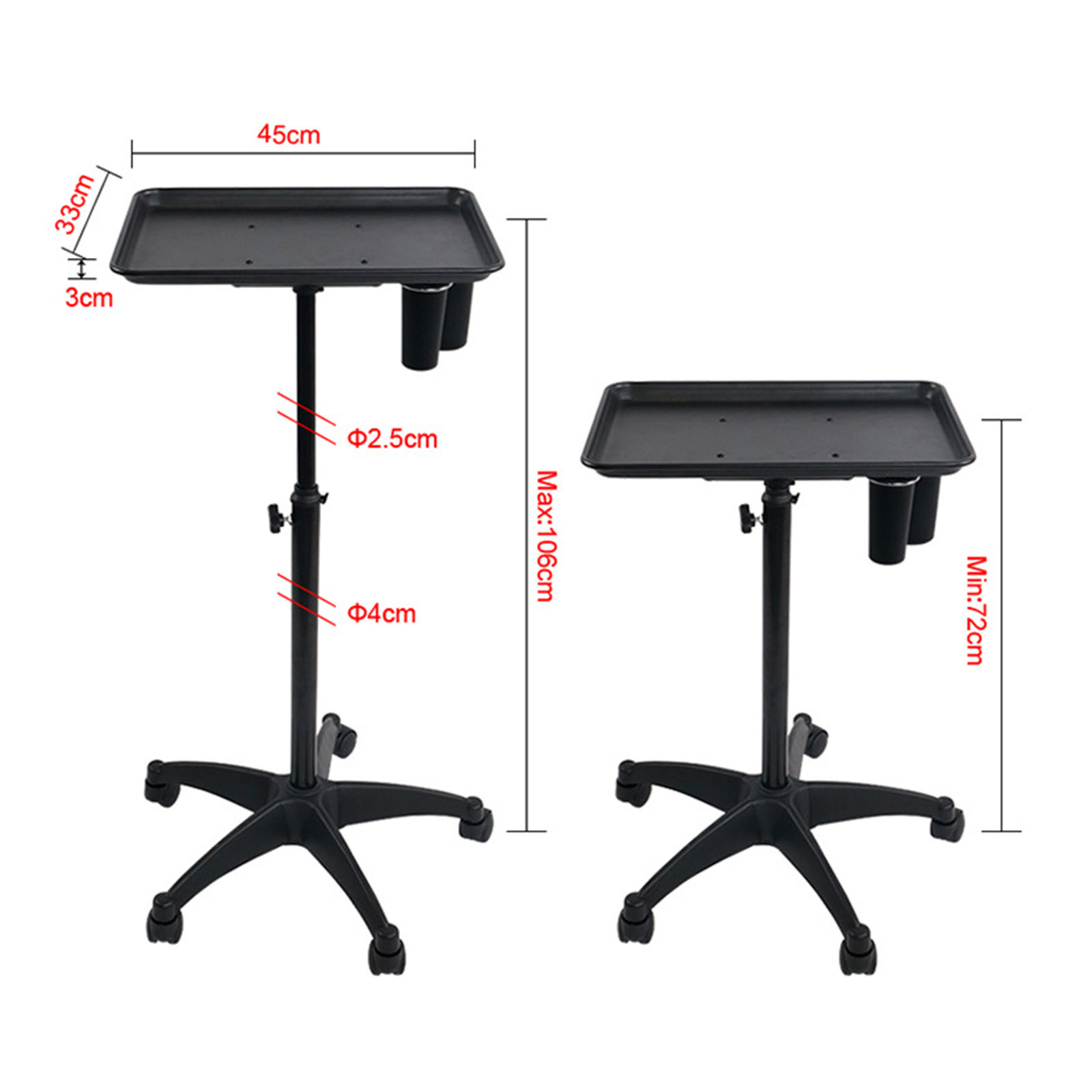 Chariot pour Salon de miles, Sèche-Cheveux, Outil de Coiffeur, Équipement de Barbier, Meubles pour Salon de Coiffure