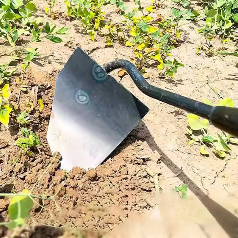 Thickened Manganese Steel Pointed Hoe Head Multifunctional Weeding Tool Hoe Tool Pointed Cultivator Sharp Garden Weeding Tool