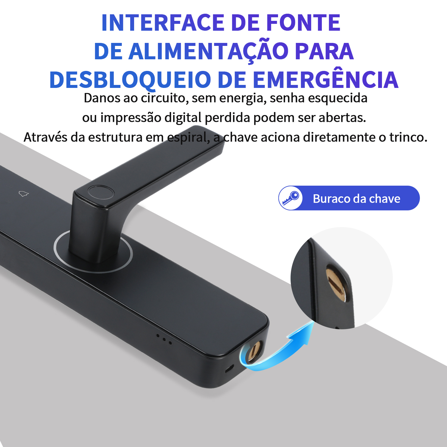 Do Brasil câmera fechadura eletrônica digital tuya wifi fechadura porta inteligente biométrica sem chave