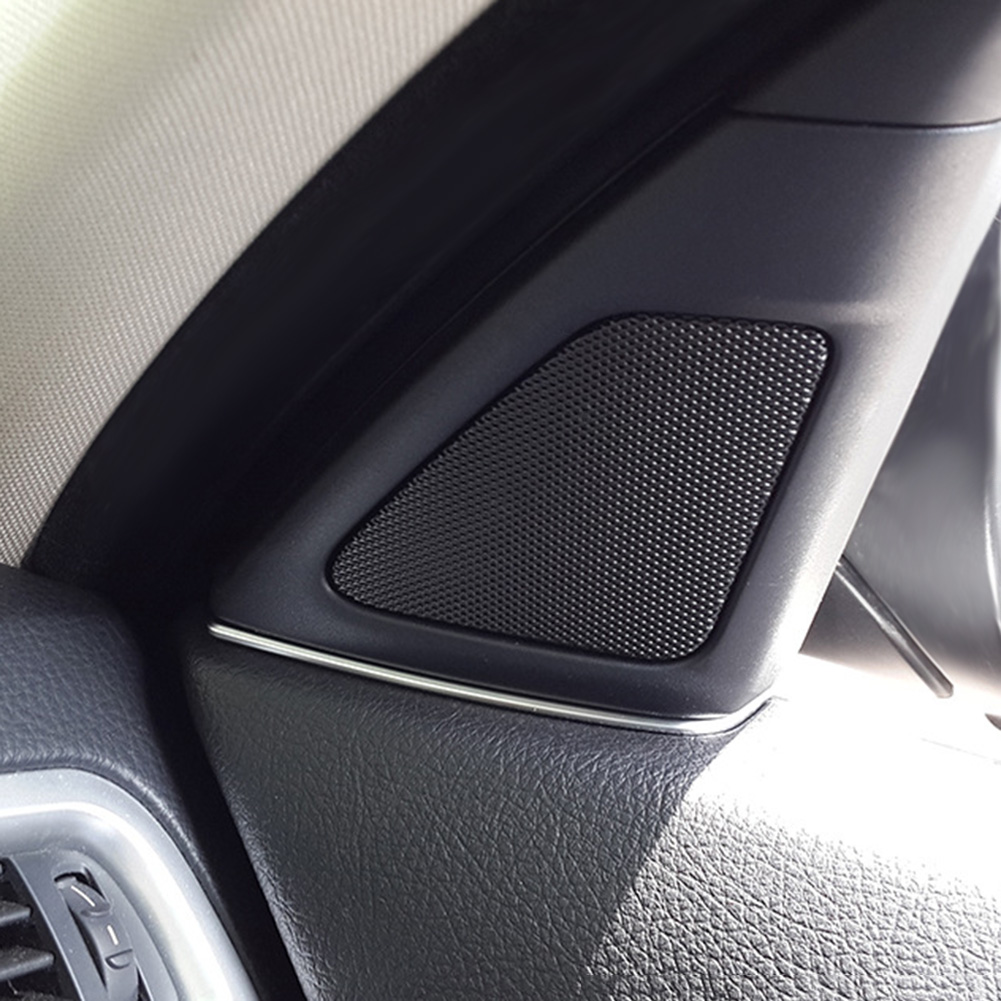 5-1 Paar Voordeur Speaker Cover Decor Trim voor BMW 5 Serie F10 2011-2013 Zilver Voordeur speaker Covers Auto Accessoires