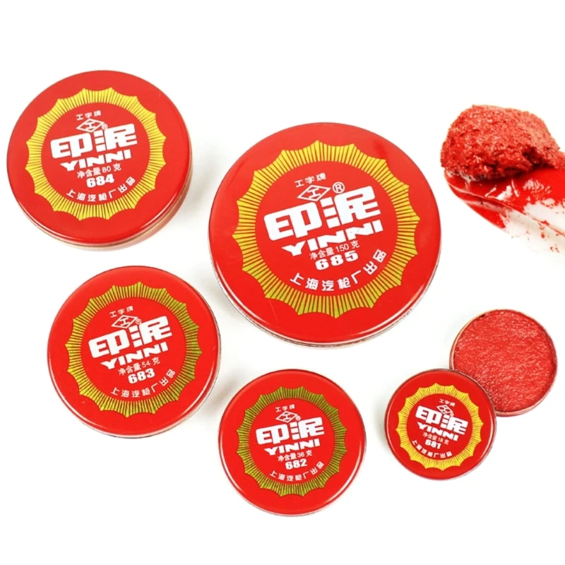 Red Pad Red Thumbprint Pad for Office Signing Contract/File/Document, Finger Printing Pad Pad Stamp H8WD