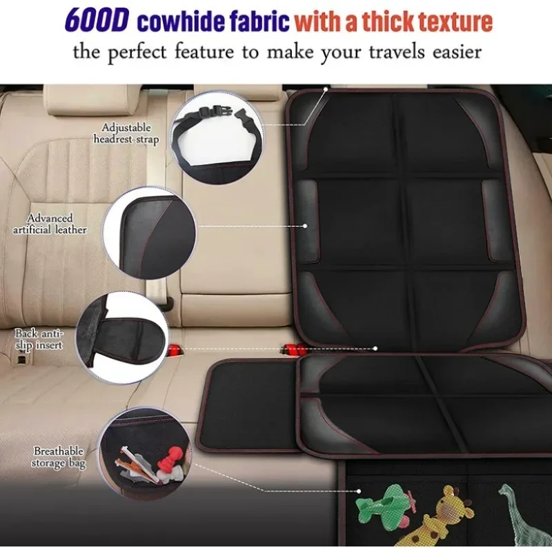 Capa de assento do bebê interior assento de carro capa protetor universal capa de assento automático para o bebê crianças brinquedos de armazenamento anti risco
