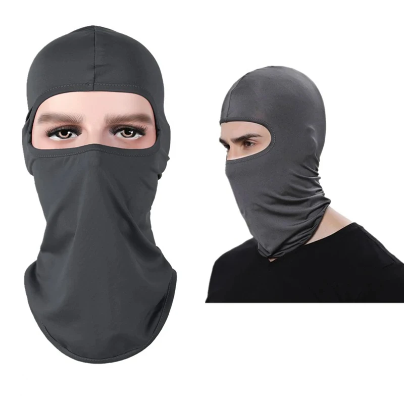 ขี่จักรยาน Balaclava กีฬาผู้ชายหมวก Face Mask กองทัพทหารผ้าไหมน้ําแข็งรถจักรยานยนต์ผ้าพันคอฤดูร้อนจักรยาน UV ป้องกันผู้หญิง Lycra