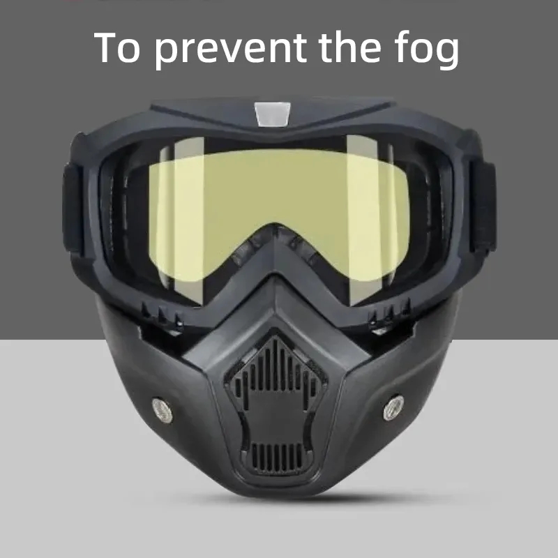 Goggles Full Face Hd Transparent Fog-proof Sand-proof Electric Welding Protective Glasses Versatile Breath-proof Windproof Mask