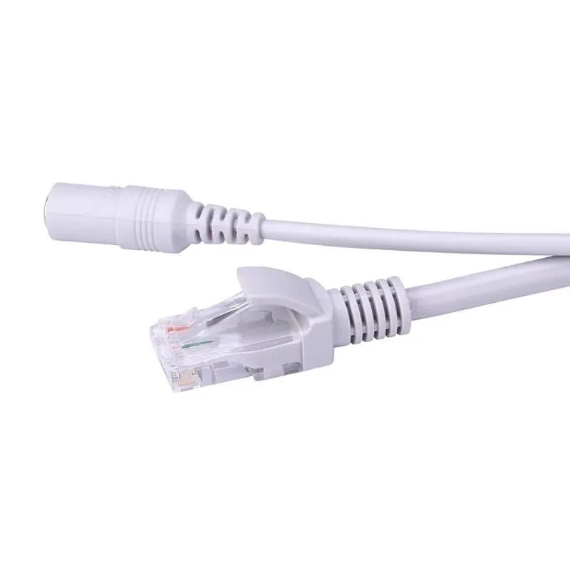 5M/10M/20M/30M Tùy Chọn 2.1Mm/5.5Mm Jack RJ45 + DC Nối Dài Ethernet Camera Quan Sát Cáp Cho Camera IP NVR Hệ Thống