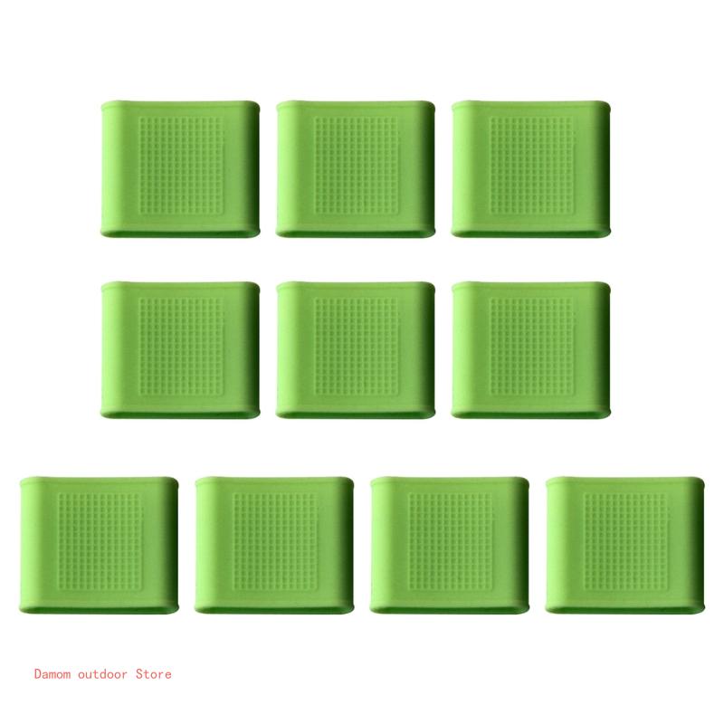 ชุดปลอกนิ้วซิลิโคน10ชิ้นสำหรับเล่นกอล์ฟเทนนิสบาสเก็ตบอล