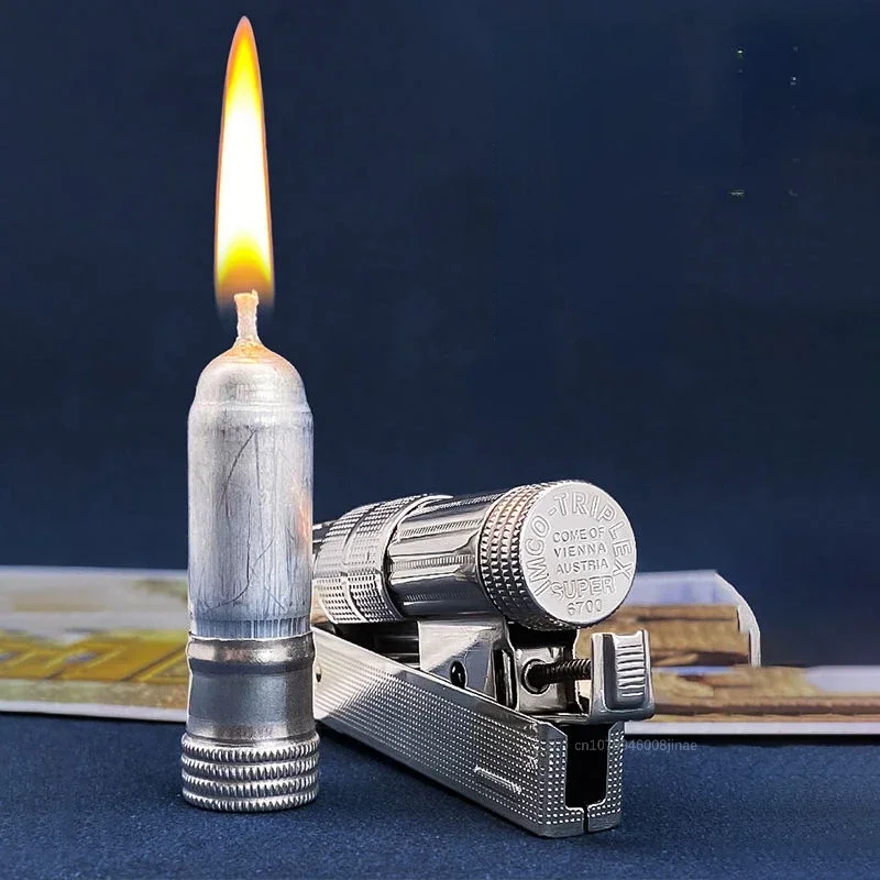 Austrian IMCO Aiku 6700 Metal Lighter Trench Nostalgic Retro Old-fashioned Windproof Kerosene Lighter Smoking Tool Men's Gift