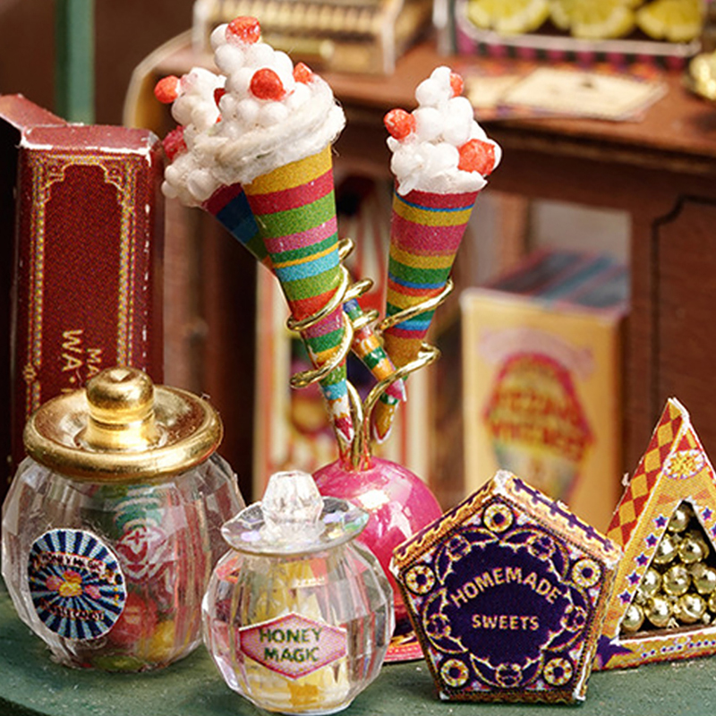Mini kit diy para casa de boneca, fabricação e montagem de modelos de sala, brinquedos, decorações de casa e quarto com móveis, artesanato em madeira