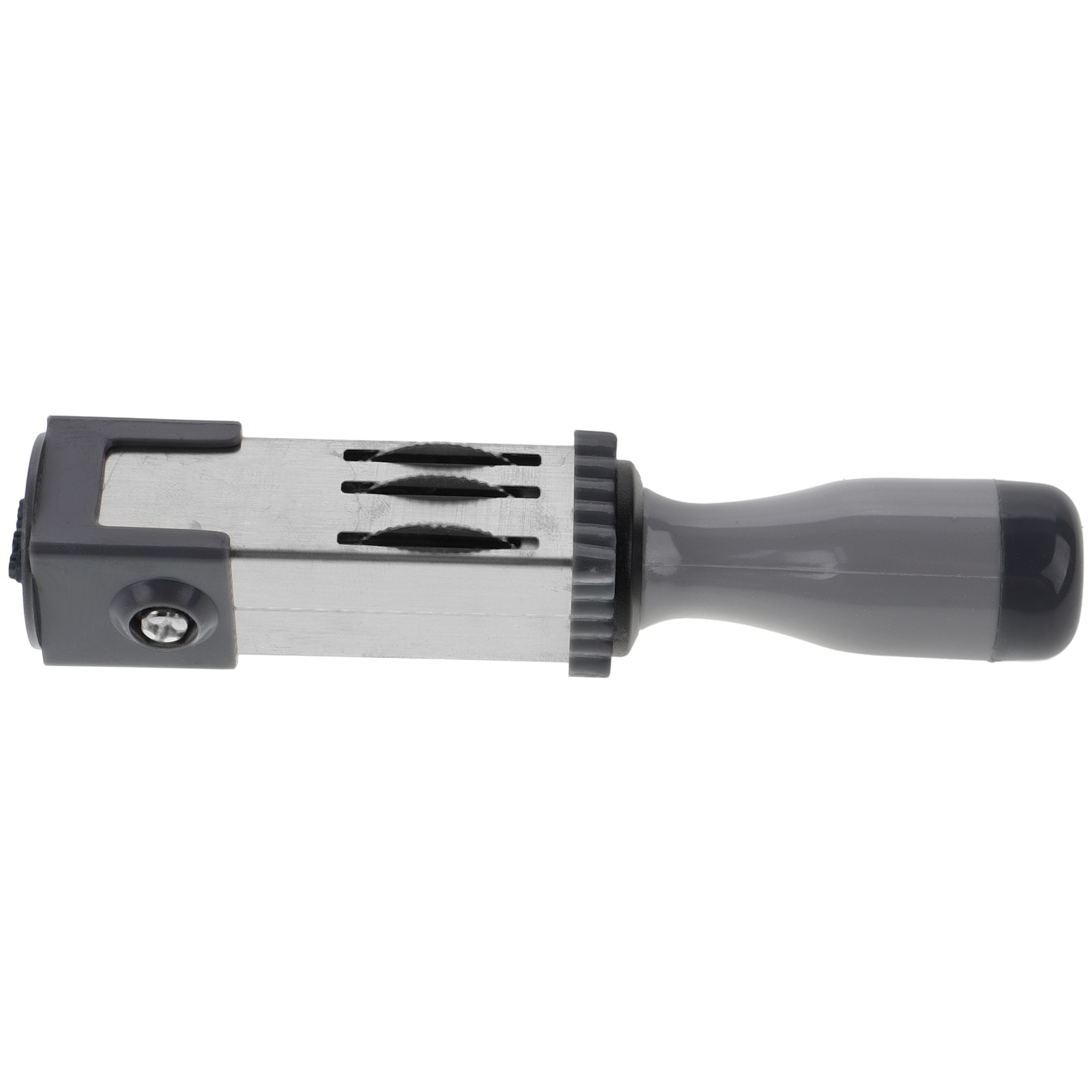 Material de carimbo de data (redondo 21mm) rolamento portátil adicionar tinta carimbo portátil uso diário tempo metal diy rolo