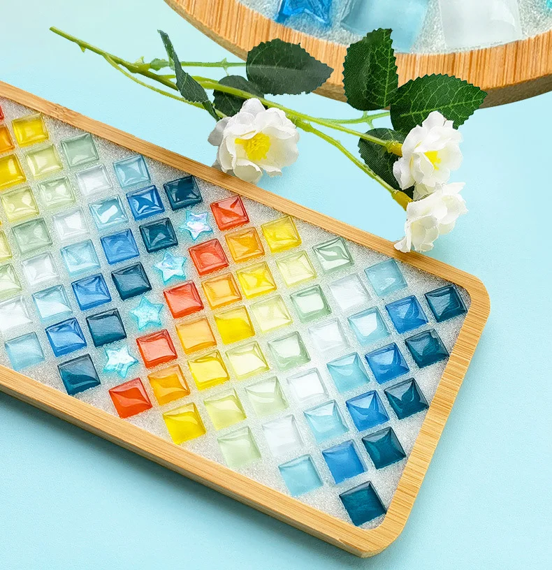 Tre Khảm Tự Làm Đế Lót Ly Tay Sáng Tạo Chất Liệu Cốc Thảm Placemat Khảm Pha Lê Thủ Công Dụng Cụ Trẻ Em Quà Tặng