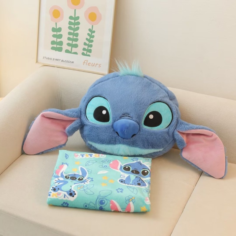 Disney Stitch Pokrowiec na pas bezpieczeństwa Poduszka Cartoon Pas bezpieczeństwa Ochraniacz na ramię Miękki plusz Anime Dekoracja wnętrza samochodu