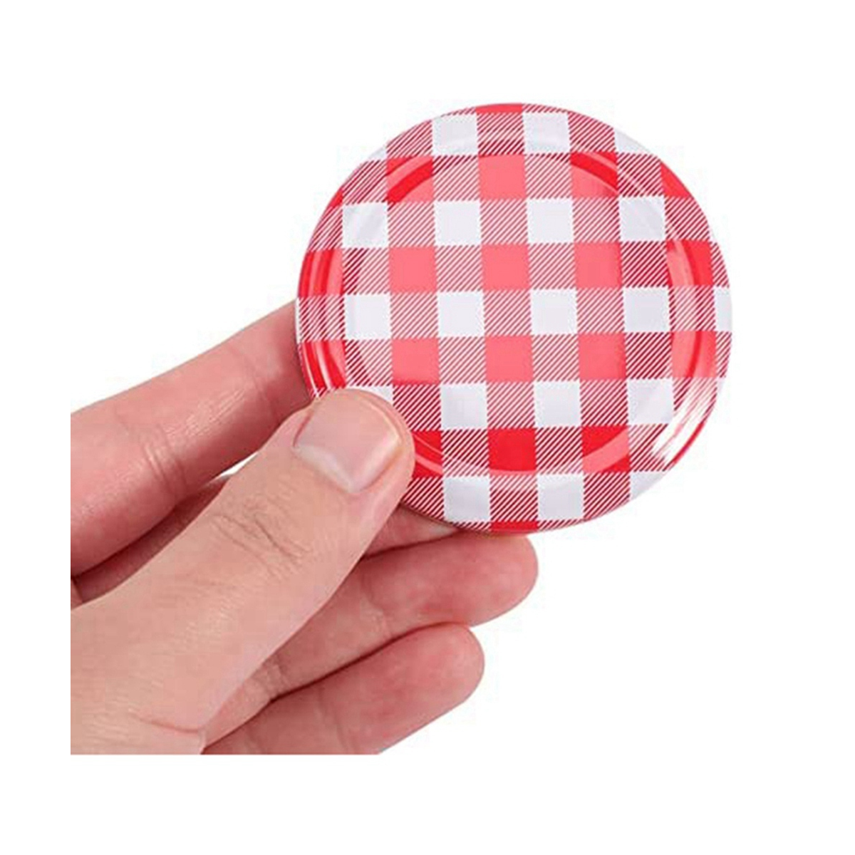 Jam Jars with Wide Mouth Screw Lids Metal Bottle Cap for Normal Jars 6.5 X 6.5 Cm 40