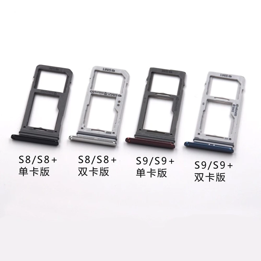 Tarjeta Sim Dual/tarjeta Sim única + bandeja de ranura de soporte Micro SD para Samsung Galaxy S9 / S9 Plus