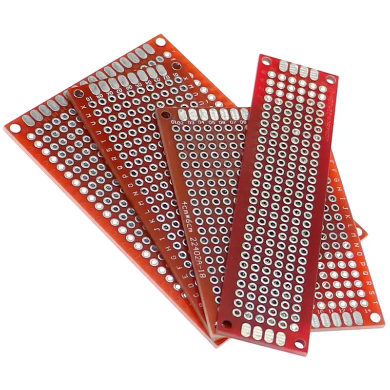 20 pz/lotto 2 x8 3 x7 4 x6 5 x7 PCB Prototype Board Circuit Protoboard Universal Stripboard prototipazione Veroboard 5 pezzi ogni valore