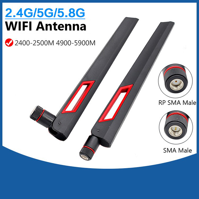 10dbi WIFI антенна 2,4 ГГц 5 ГГц 5,8 ГГц RP SMA Мужская универсальная антенна Wi-Fi для усилителя WLAN Маршрутизатор Усилитель сигнала Антенна