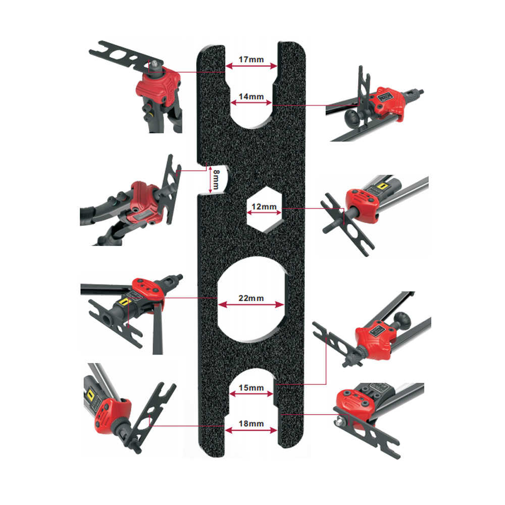 ALLSOME Hand Rivet Nut Kit with 4 Pcs Mandrels M3, M4, M5, M6, Easily Handling Riveting Rivet Gun Kit w Metric  Nose Pieces