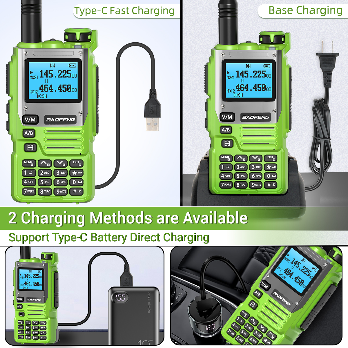 Baofeng UV-K61 Walkie Talkie Long Range Multi Band Wireless Kopierfrequenz AM 999CH Tragbares Zwei-Wege-Amateurfunk für Camping