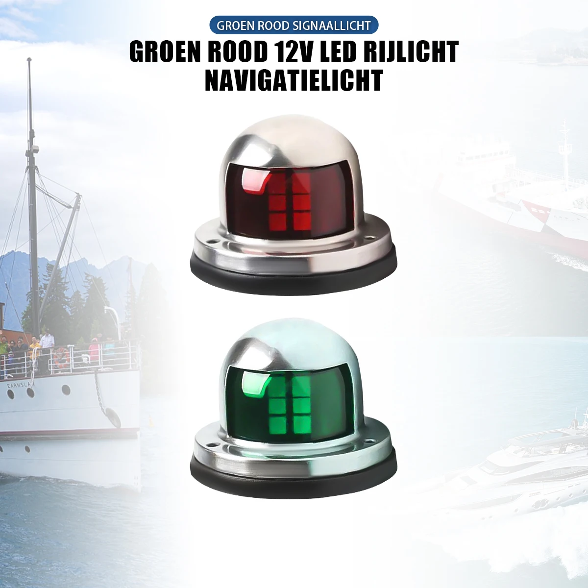 12V Edelstahl Rot Grün Bogen LED Navigation Lichter Boot Marine Anzeige Spot Licht Marine Boot Yacht Segel Licht