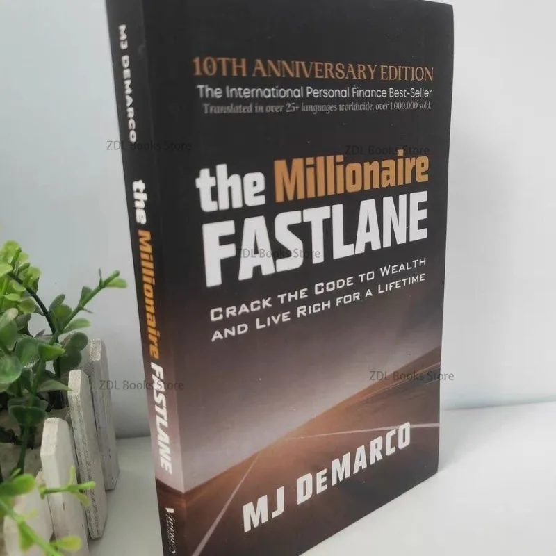 The Millionaire Fastlane de MJ DeMarco Crack o Código para a Riqueza e Viva Rico por Vida Brochura em Inglês